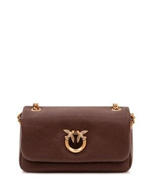Pinko Soft Horizon Chain Click Mini Handbag - Brown