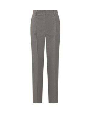 Victoria Beckham High-Waisted Tailored Pants - Gray