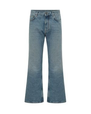 Off-White c/o Virgil Abloh Half Arrow Slim Fit Jeans - Blue