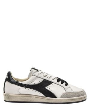 Diadora Leather & Suede Sneakers - White