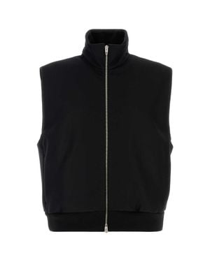 Jil Sander Mock Collar Jacket - Black