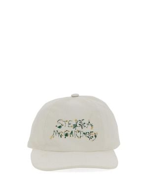 Stella McCartney Baseball Cap Cotton Hat - White