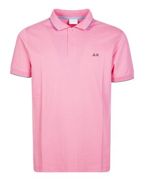 Sun 68 Contrast Polo For - Pink