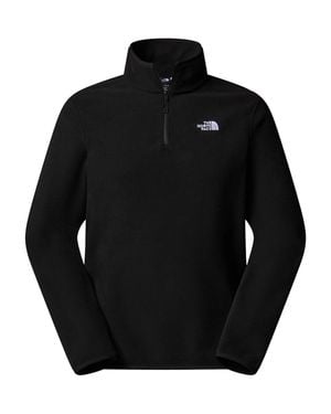The North Face Reversible 1/4-Zip Sweatshirt With Hidden Zipper Pockets - Black