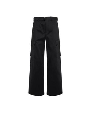 Sacai Belted Cargo Pants - Black
