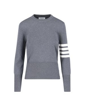 Thom Browne 100% Cotton Sweatshirt Sweater - Blue