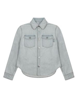 Bottega Veneta "Extra Bleach" Denim Shirt - Gray