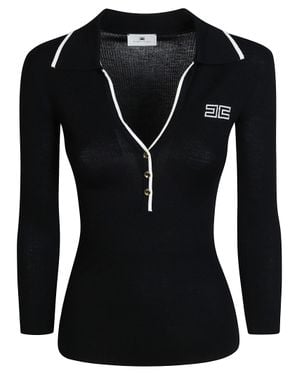 Elisabetta Franchi Knit Sweater - Black