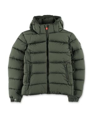 Save The Duck Boy's Hooded Puffer Jacket - Green