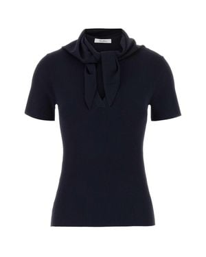 Max Mara Palmeti Viscose-Blend Top - Black