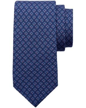 Ferragamo Silk Tie - Blue