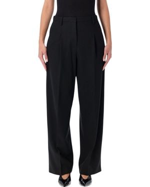 By Malene Birger Elsa High-Waisted Wide-Leg Pants - Black