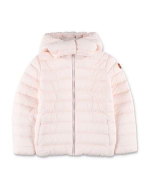 Save The Duck Girls Hooded Puffer Jacket - Pink