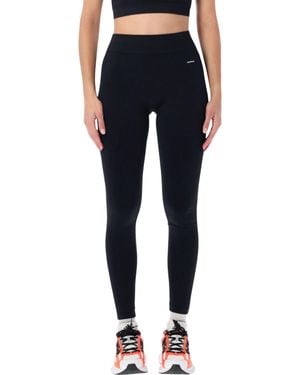 PANGAIA High-Waist Seamless Leggings - Blue