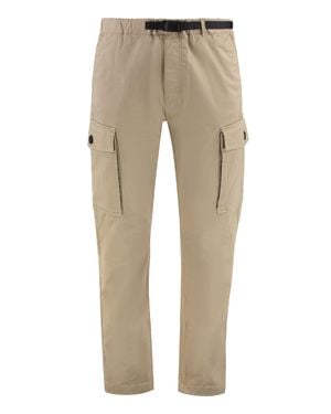 Woolrich Belted Cotton Cargo Pants - Natural