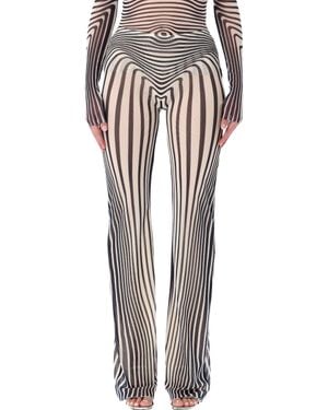 Jean Paul Gaultier Re-Edition Body Morphing Tulle Pants - Multicolor
