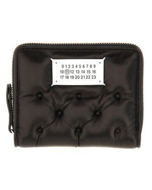 Maison Margiela Glam Slam Embroidered Wallet Small - Black