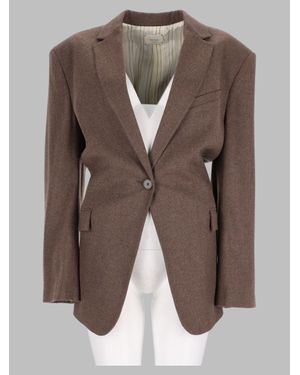 Alysi Wool-Blend Jacket - Brown