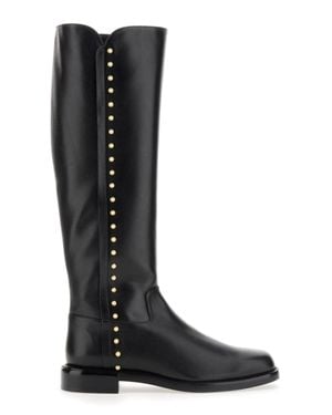 Stuart Weitzman Boot Pearl Riding - Black