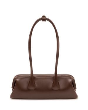 OSOI Mini Sculpted Leather Shoulder Bag - Brown