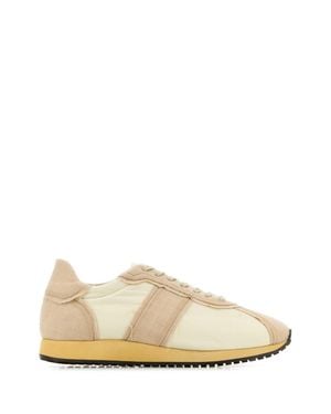 The Row Two-Tone Canvas Mica Sneakers - White