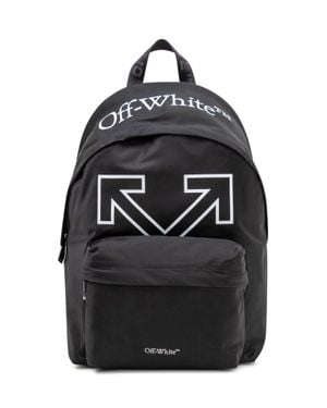 Off-White c/o Virgil Abloh Heritage Mini Backpack With Front Pocket And Logo Print - Black