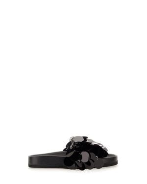 Rabanne Sparkle Sandals - Black