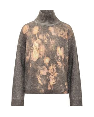 DIESEL Style Jacquard Knit Sweater - Brown