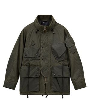 Barbour X Norbit 100% Waxed Cotton Utility Coat - Gray
