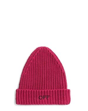 Off-White c/o Virgil Abloh Cappello Beanie Con Logo - Red