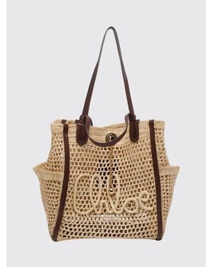 Chloé Iconic Shopping Bag - Natural