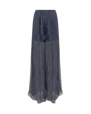 Rochas Fluid Tailored Pants - Blue