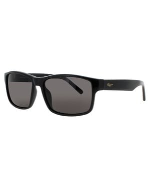 Ferragamo Salvatore Sf960S Acetate Sunglasses 58-15-140 With Case - Black