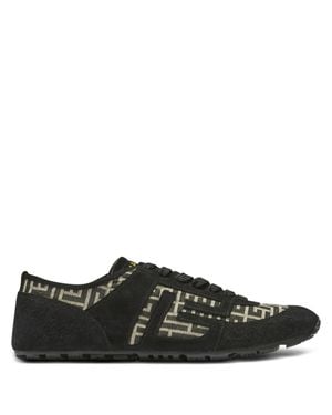 Balmain Racer 45 Monogram Sneakers - Black