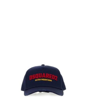 DSquared² Gabardine Baseball Cap - Blue