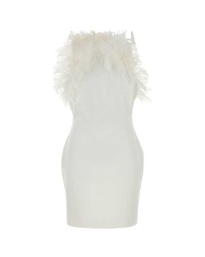 The Attico Stretch Cady Mini Dress - White