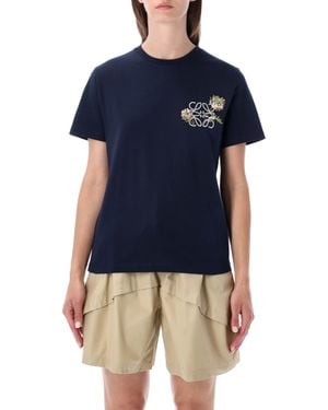 Loewe Cotton Regular Fit T-Shirt - Blue