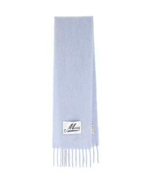 Marni Alpaca & Polyamide Scarf - White