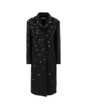 Jil Sander Embroidered Wool Jacket For - Black