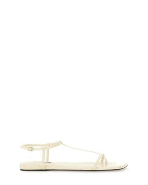 Jil Sander Solid Sandals - White