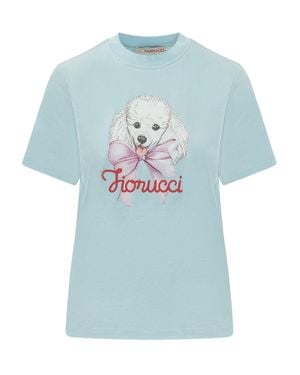 Fiorucci Stampaint Front T-Shirt - Blue