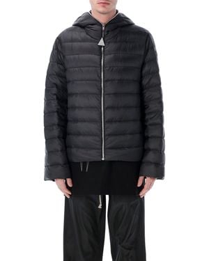 Moncler Hooded Puffer Jacket - Blue