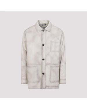 Kiton Lamb Leather Jacket - Natural