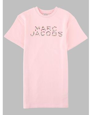 Marc Jacobs Charming Cotton Dress For Girls Mini - Pink