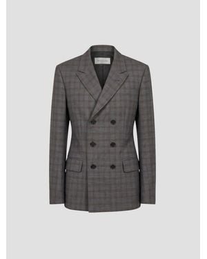 Dries Van Noten Bent 4264 Wool Jacket - Gray