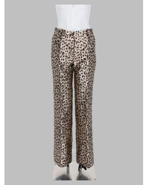 P.A.R.O.S.H. P. A.R. O.S. H. -Textured Metallic Blend Pants - White