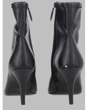 Senso Sleek Ankle Boots With Sculpted Heel - Black