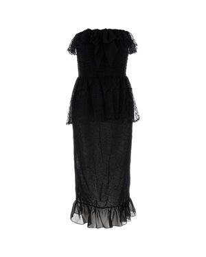 Alessandra Rich Lace Dress - Black