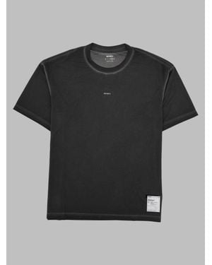 Satisfy Sculpted Minimal Logo T-Shirt For - Black