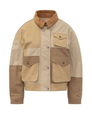 Isabel Marant Risla-Gc Cropped Jacket - Natural